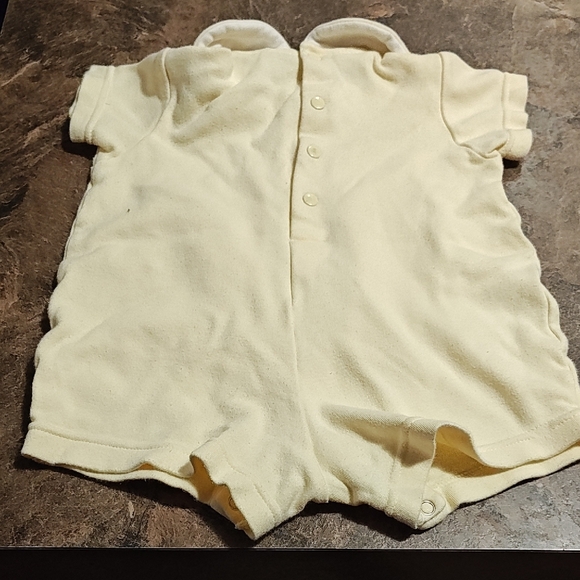 Koala Kids Yellow Bodysuit with Collar and Pocket - Picture 5 of 5